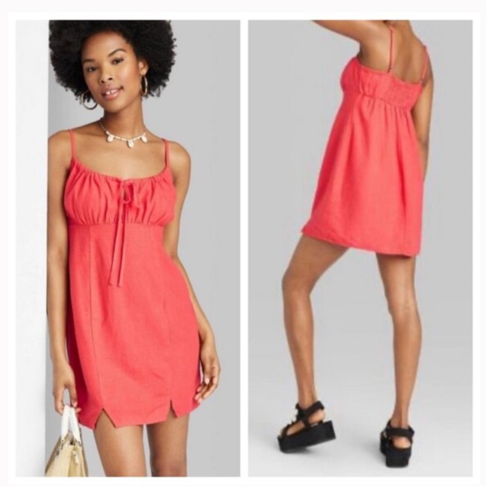 WILD FABLE WOMEN RED MINI DRESS